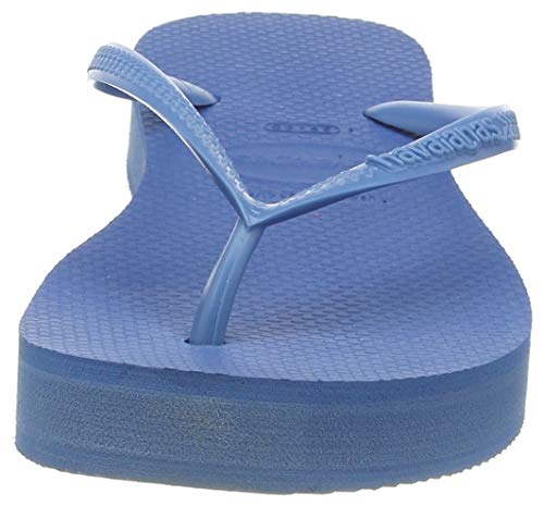 Havaianas Slim Flatform, Chanclas para Mujer, Azul (Blue 0057), 37/38 EU