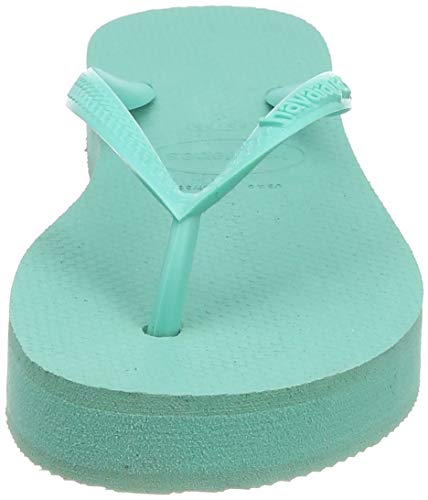 Havaianas Slim Flatform, Chanclas para Mujer, Verde (Green Dew 7611), 37/38 EU