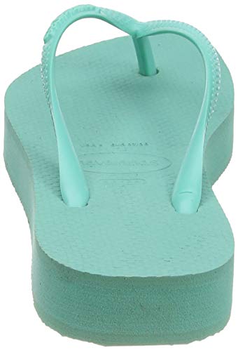 Havaianas Slim Flatform, Chanclas para Mujer, Verde (Green Dew 7611), 37/38 EU