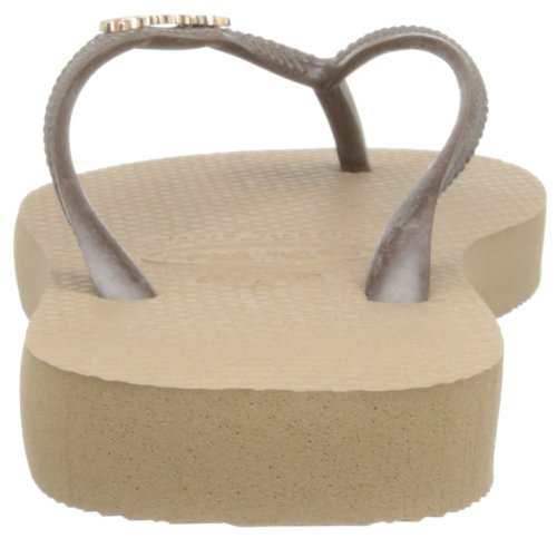 Havaianas Slim Logo Metallic, Chanclas para Mujer, Dorado (Rose Gold/Rose Gold 5282), 37/38 EU