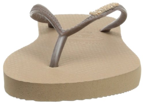 Havaianas Slim Logo Metallic, Chanclas para Mujer, Dorado (Rose Gold/Rose Gold 5282), 37/38 EU