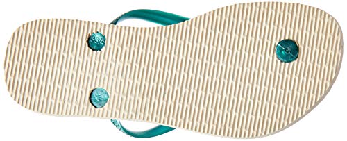 Havaianas Slim Tropical, Chanclas para Mujer, Multicolor (Beige 7907), 39/40 EU