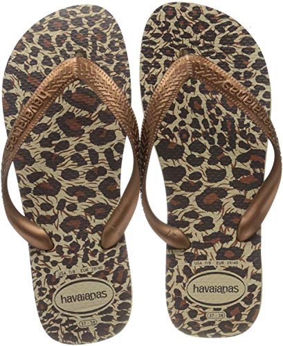 Havaianas Top Animals, Chanclas Mujer, Multicolor (Sand Grey/Dark Cooper 9413), 37/38 EU