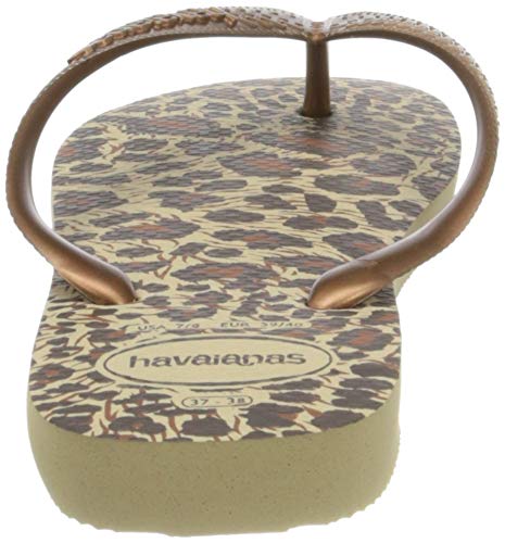 Havaianas Top Animals, Chanclas Mujer, Multicolor (Sand Grey/Dark Cooper 9413), 37/38 EU