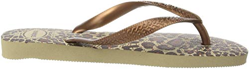 Havaianas Top Animals, Chanclas Mujer, Multicolor (Sand Grey/Dark Cooper 9413), 37/38 EU