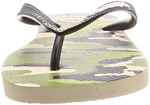 Havaianas Top Camu, Chanclas Unisex Adulto, Multicolor (Beige/Black), 39/40 EU