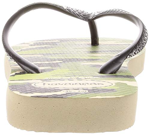 Havaianas Top Camu, Chanclas Unisex Adulto, Multicolor (Beige/Black), 39/40 EU