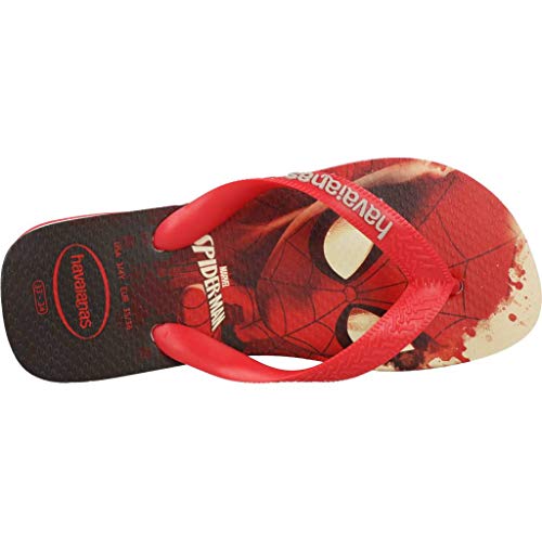 Havaianas Top Marvel, Chanclas Unisex Niños, Multicolor (Ruby Red 2090), 29/30