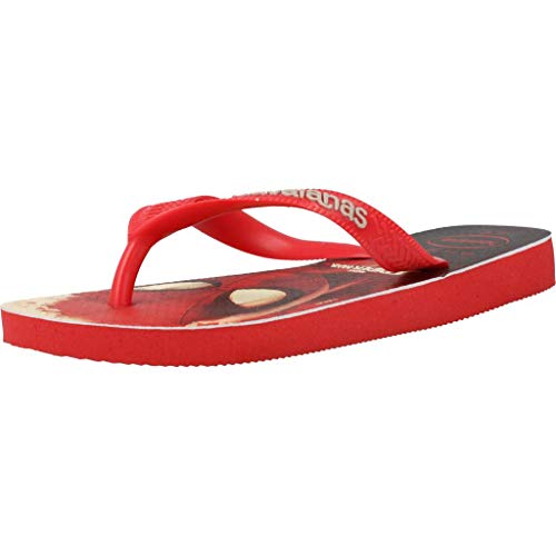 Havaianas Top Marvel, Chanclas Unisex Niños, Multicolor (Ruby Red 2090), 29/30
