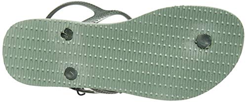 Havaianas Twist, Sandalias con Tira Vertical para Mujer, Verde (Mineral Green 2996), 33/34 EU