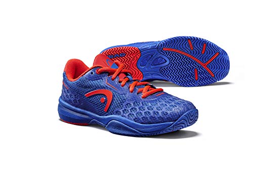 Head Revolt Pro 3.0 Jnr, Zapatillas de Tenis Unisex Adulto, Azul (Royal/Neon Red Ronr), 37.5 EU