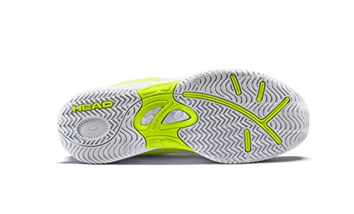 Head Sprint 3.0 Jnr, Zapatillas de Tenis Unisex Adulto, Blanco (White/Navy Yellow Whny), 37.5 EU