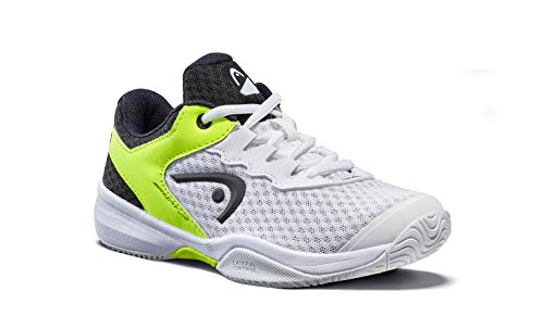 Head Sprint 3.0 Jnr, Zapatillas de Tenis Unisex Adulto, Blanco (White/Navy Yellow Whny), 37.5 EU