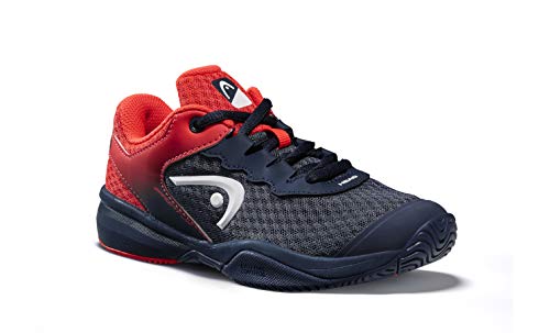 Head Sprint 3.0 Jnr, Zapatillas de Tenis Unisex Niños, Azul (Midnight Navy/Neon Red Mnnr), 32 EU
