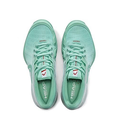 HEAD Sprint Pro 3.0 Clay Women, Zapatillas de Tenis Mujeres, Turquesa/Blanco, 40 EU