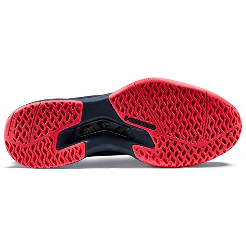 Head Sprint Pro 3.0 Men Zapatillas de Tenis, Hombres, Navy/Neon Rojo, 48.5 EU