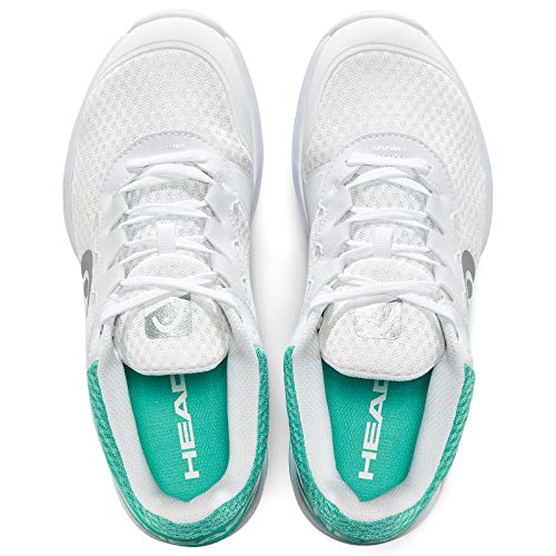 Head Sprint Team 3.0, Zapatillas de Tenis Mujer, Blanco (White/Teal White), 37 EU