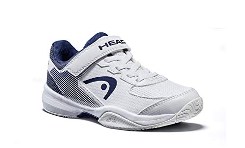 Head Sprint Velcro 3.0 Jnr, Zapatillas de Tenis Unisex Adulto, Blanco (White/Midnight Navy Whmn), 43.5 EU