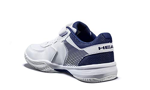 Head Sprint Velcro 3.0 Jnr, Zapatillas de Tenis Unisex Niños, Blanco (White/Midnight Navy Whmn), 33 EU