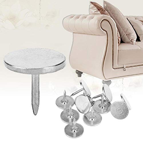 HEEPDD - Juego de 100 clavos para tapicería, redondos, antiguos, para muebles, muebles, muebles, clavos, surtidos, para decorar el sofá, zapatos, puertas, tapicería antigua