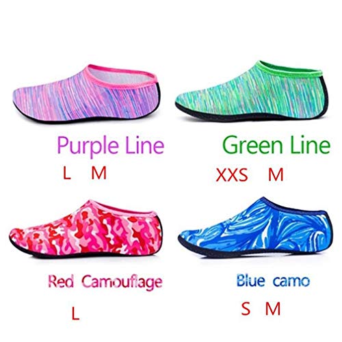 HehiFRlark Hombre Mujer Zapatos para el Agua Zapatos para Nadar Zapatos para la Playa Aqua Calcetines Deportivos Junto al mar Azul