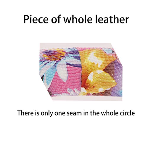 HEIFEN 15-Inch GM Cubierta del Volante Perla Patrón Lunares Conjunto Goma del Anillo Interior De Las Mujeres Resistente Al Desgaste Moda Color Lindo Diverso Transpirable 38CM Cómodo Durable Suave