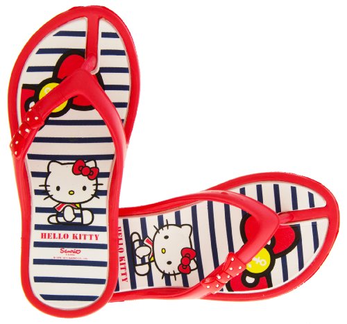 Hello Kitty Ingiro Niñas Rojo Chanclas Sandalias De Playa EU 31