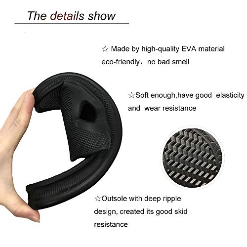 HEVA Chanclas para Hombre Ducha y Baño Zapatillas EVA Playa Sandalias（40 EU Negro）
