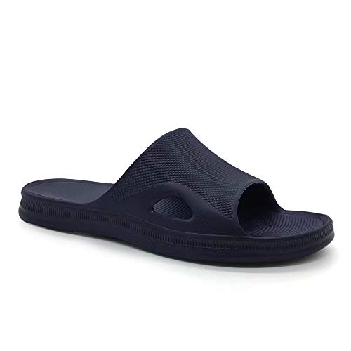HEVA Chanclas para Hombre Ducha y Baño Zapatillas EVA Playa Sandalias（45 EU Azul）