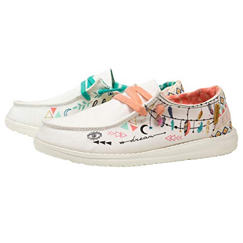 hey dude Mujeres Zapatos Planos Star White Blanco, (Star White) 12141-0165 | 39 EU Star White