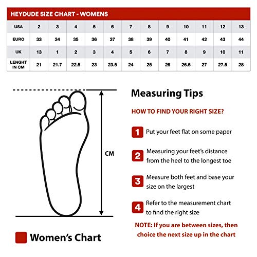 Hey Dude Wendy Vogue - Zapatos casuales para mujer, estilo mocasín, comodidad ligera, plantilla ergonómica de espuma viscoelástica, diseñada en Italia y California, color Azul, talla 39 EU