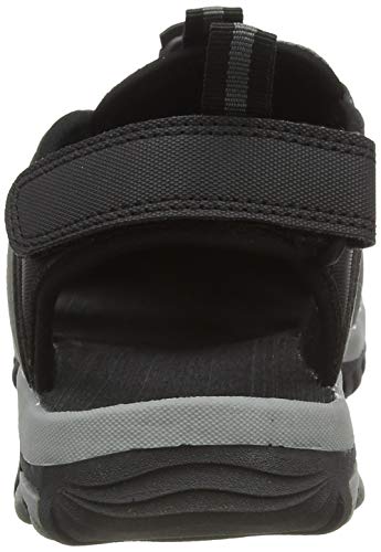 Hi-Tec Cove Breeze, Sandalias Deportivas Hombre, Gris (Charcoal/Black/Red Orange 052), 45 EU