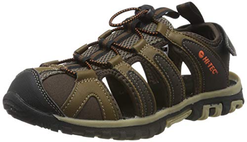 Hi-Tec Cove Breeze, Sandalias Punta Cerrada Hombre, Marrón (Chocolate/Brown/Burnt Orange 41), 44 EU