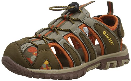 Hi-Tec Cove Jr, Sandalias de Senderismo Unisex Adulto, Marrón (Brown/Cinnamon/Core Gold), 38 EU
