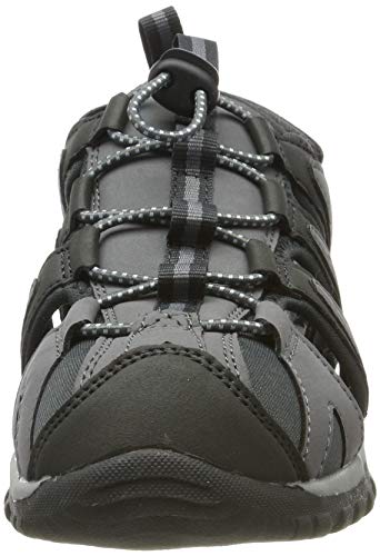 Hi-Tec Cove, Sandalias con Punta Cerrada Mujer, Gris Gris Gris Carbón Sprout 91, 37 EU