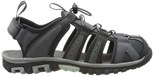 Hi-Tec Cove, Sandalias con Punta Cerrada Mujer, Gris Gris Gris Carbón Sprout 91, 37 EU
