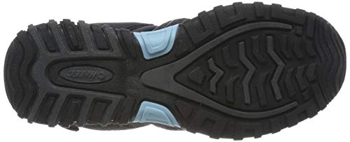 Hi-Tec Cove, Sandalias Punta Cerrada Mujer, Negro (Black/Charcoal/Forget Me Not 21), 41 EU