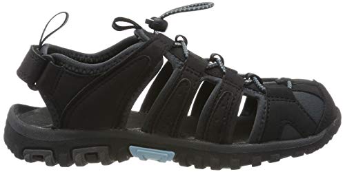 Hi-Tec Cove, Sandalias Punta Cerrada Mujer, Negro (Black/Charcoal/Forget Me Not 21), 41 EU