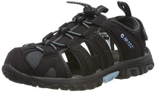 Hi-Tec Cove, Sandalias Punta Cerrada Mujer, Negro (Black/Charcoal/Forget Me Not 21), 41 EU