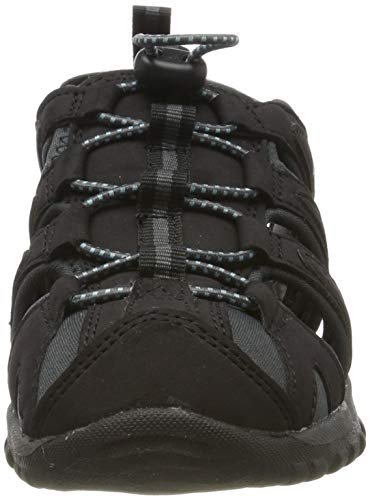 Hi-Tec Cove, Sandalias Punta Cerrada Mujer, Negro (Black/Charcoal/Forget Me Not 21), 41 EU