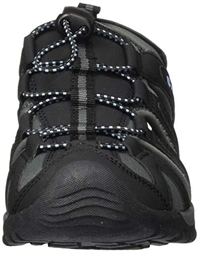 Hi-Tec Cove Womens, Sandalias Deportivas Mujer, Negro (Black/Forget Me Not 023), 42 EU