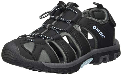 Hi-Tec Cove Womens, Sandalias Deportivas Mujer, Negro (Black/Forget Me Not 023), 42 EU