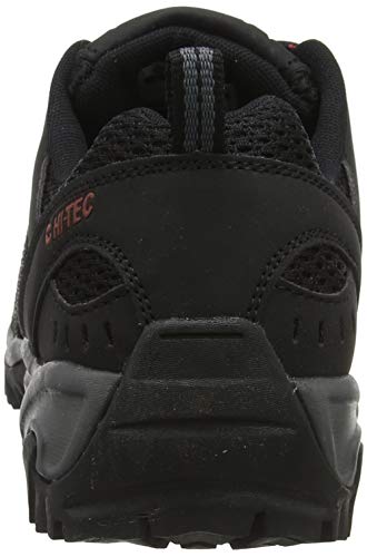 Hi-Tec Jaguar, Zapatillas de Senderismo Hombre, Negro (Black/Picante 21), 41 EU