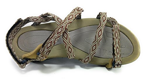 Hi-Tec Santorini Strap Sandalias para Mujer (38, Marron)