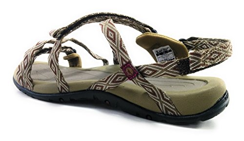 Hi-Tec Santorini Strap Sandalias para Mujer (38, Marron)