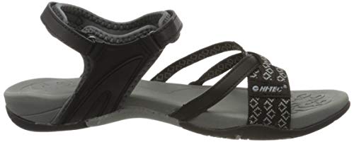 Hi-Tec Savanna II, Sandalias Deportivas Mujer, Negro (Black/Charcoal 023), 39 EU