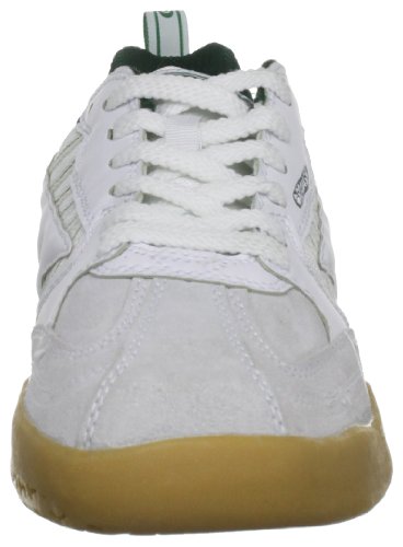 Hi-Tec Squash Classic Court Trainers - Zapatillas de ante unisexo, Blanco (White/Dark Green), 45 EU