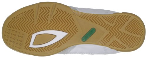 Hi-Tec Squash Classic Court Trainers - Zapatillas de ante unisexo, Blanco (White/Dark Green), 45 EU