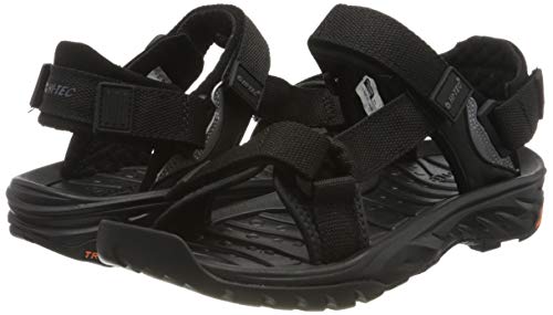 Hi-Tec Ula Raft Womens, Sandalias Deportivas Mujer, Negro (Black/Black 021), 40 EU