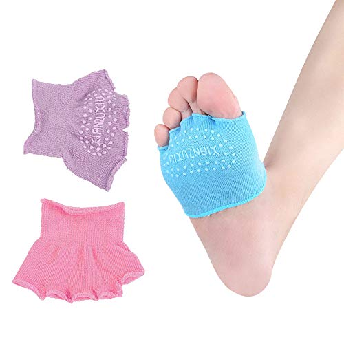 HIGGER 1 par de mujeres sandalias antideslizantes de tacones altos calcetines invisibles medias de pie footie